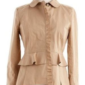 Tory Burch Beige Button Jacket Sz 6